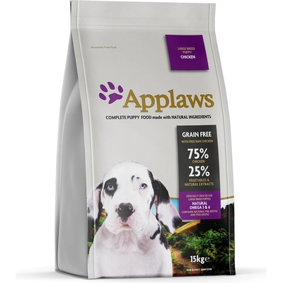Applaws Dry Dog Chicken Large Breed Puppy 2 x 15 kg
