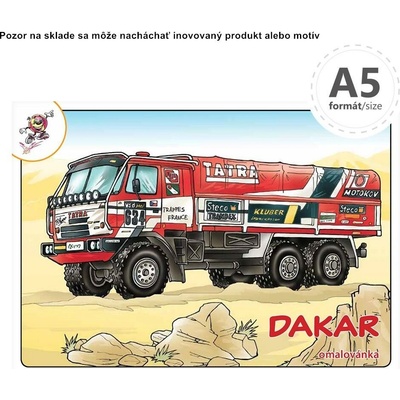 Omaľovánka A5 Dakar