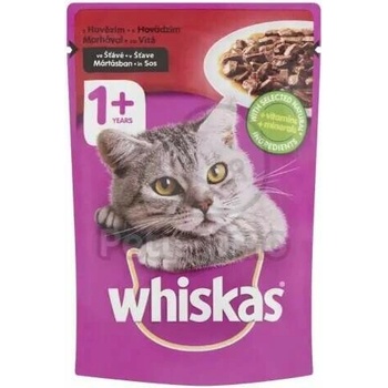 Whiskas Cat s hovädzím mäsom v šťave 28 x 85 g