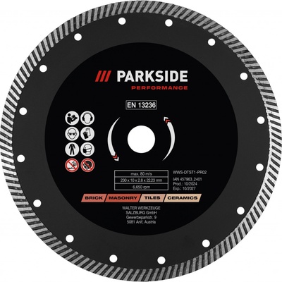 Parkside Performance Rezný kotúč 230 mm 100386275