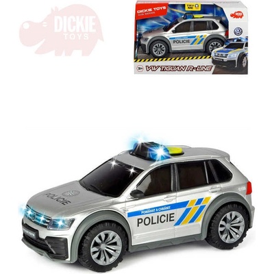 Dickie Auto Policie VW Tiguan R-Line CZ česká verze na baterie Světlo Zvuk