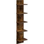 vidaXL Стенен рафт Опушен дъб 22 x 15 x 100 см Инженерна дървесина (8012428)