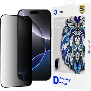LITO Протектор за iPhone 16 Pro Max - Lito D+ Pro Privacy - Черен