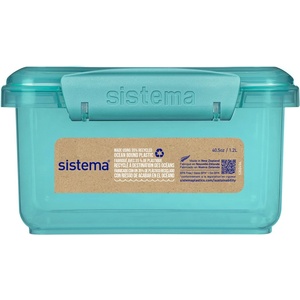 Holmes Products (Europe) Limited Кутия за обяд Sistema Ocean Bound Lunch Plus с прибори 1.2 л, мента