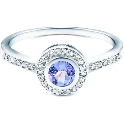 SAVICKI Годежен пръстен savicki: бяло злато, танзанит