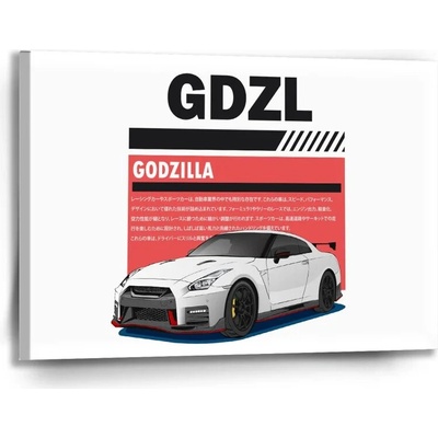 Sablio Obraz Nissan GTR 35 Godzilla - 90x60 cm