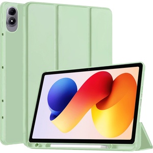 Techsuit Калъф за таблет Xiaomi Redmi Pad 2 Pro - Techsuit Flex Trifold с държач за писалка - Матча