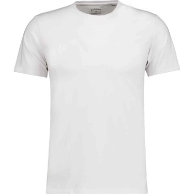 Ragman pánske biele jersey elastické tričko