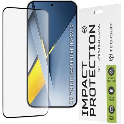Techsuit Стъклен протектор за Xiaomi Poco F8 Ultra - 111D Full Cover / Full Glue - Techsuit - Черен
