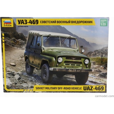 Zvezda UAZ 469 Soft top Soviet Military 1975 / 1:35