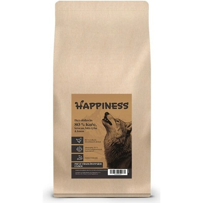 Happiness Wilderness80 kuře krocan bílá ryba & losos 2 kg