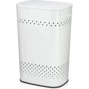Kela (Германия) Kош за пране и табуретка kela malaga 2 в 1 - цвят бял (kela 23963)