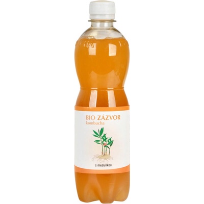 Stevikom Kombucha zázvorová s medovkou Bio 0,5 l