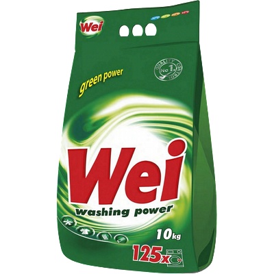 Wei Универсален прах за пране Wei Green Power, 10кг, 125 изпирания