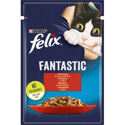 FELIX Говеждо месо в желе - 85 г пакетче