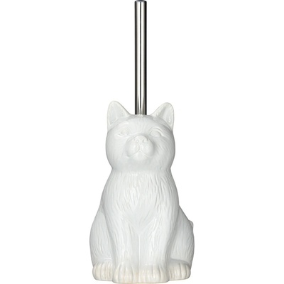 Wenko WC kefa a držiak Cat 14 x 22 cm keramický biely