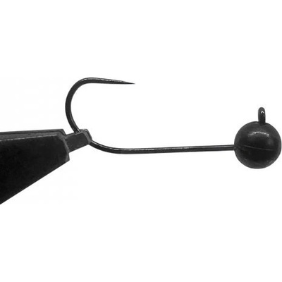 Jigovky.cz jigové hlavičky Wolframové HD Barbless Black vel.2 0,9g 5 ks
