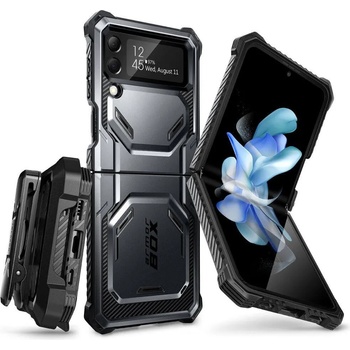 SUPCASE Противоударен Калъф за SAMSUNG Z Flip 4, SUPCASE IBLSN ArmorBox, Черен (843439119000)