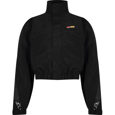 Reebok Men's Pyer Moss Logo Lightweight Windproof Windbreaker - Black