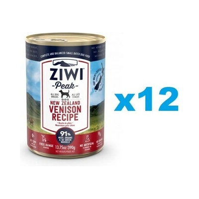 Ziwipeak Adult Dog Venison 12 x 390 g