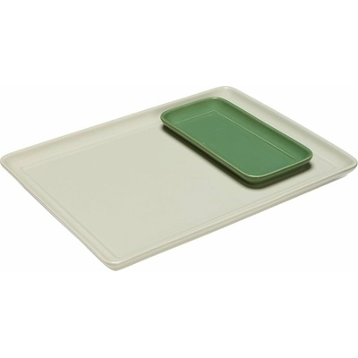 Hübsch Keramické dekoratívne tácky v súprave 2 ks 26x35 cm Amare