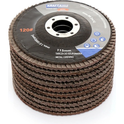 Súprava lamelových kotúčov 10 ks 125 mm P80 KD967