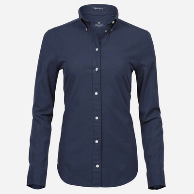 Tee Jays 4001 Oxford Perfect s dl. rukávom navy modrá