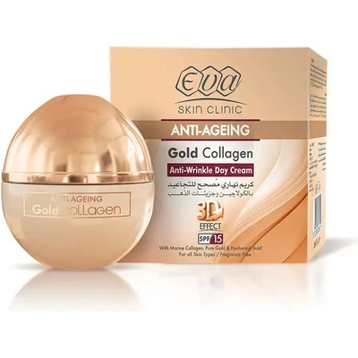 Eva Cosmetics Gold collagen krém proti vráskám denní 50 ml
