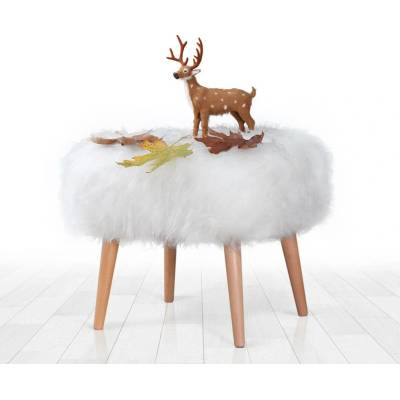 ASIR Taburet DEER bílý