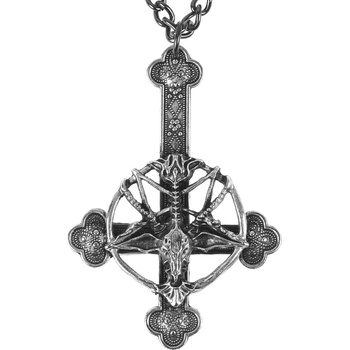 FALON чокър Baphomet Satanic Cross - PSY1067