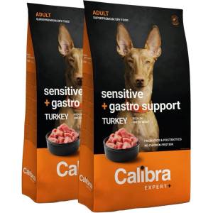 Calibra Dog EXPERT+ Adult Sensitive & Gastro Support 2 x 12 kg