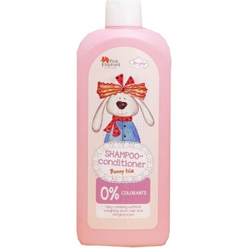 Pink Elephant Šampón a kondicionér na vlasy s panthenolom pre deti Bunny Isla 2v1 500 ml