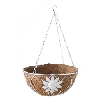 Image 1 of HORECANO Кокосова саксия висяща висяща 30.5см (cgf161023-12) бяла (0197106)