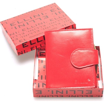 Ellini Paris Dámská kožená peněženka červená