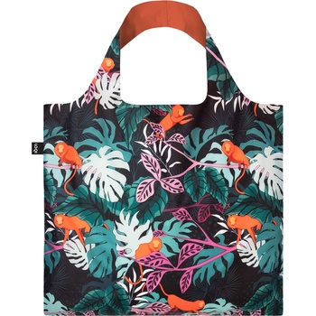 LOQI Чанта тип торба LOQI Glitter Power Mata Monkey от рециклиран материал (GP.MM.R)