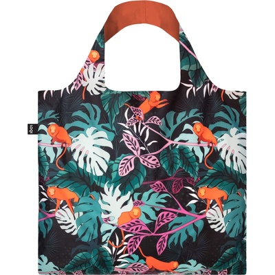 LOQI Чанта тип торба LOQI Glitter Power Mata Monkey от рециклиран материал (GP.MM.R)