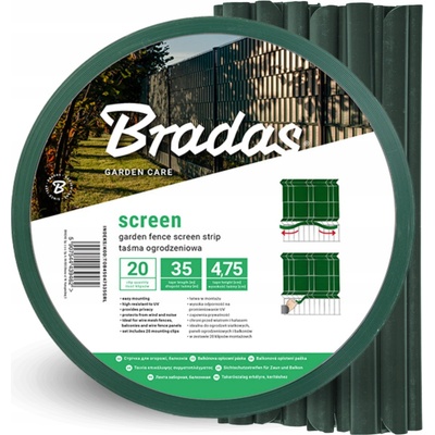 Bradas 0,0475 m x 35 m green 450g/m2 + spony