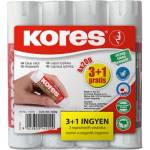 Kores Стик за лепене, 20 г, 3+1 опаковки със специална оферта, kores 14200 (14201.21 / 14200)
