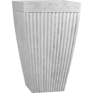  Саксия от полирезин, 36 × 36 × 58 см, мисти грей