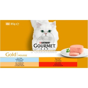 Gourmet Gold пастет мокра храна 4 x 85 г