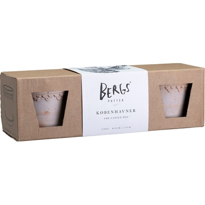 Bergs Potter Саксии Københavner 10 см розови 3 бр (KR10S-3)
