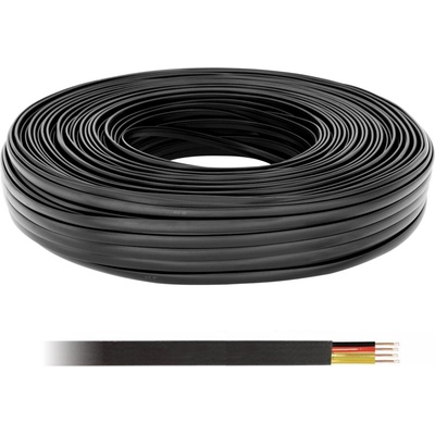 Lexton LXK512 telefónny 4 žilový, CCS pomedený, 100m, černý