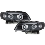  Кристални фарове Angel Eyes BMW X5 (99-03) - черни