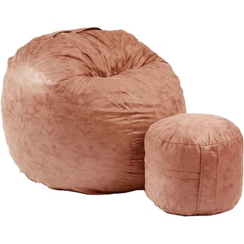 Image 1 of PUFRELAX Комплект Барбарон с табуретка за крака 500л. Matusalem - Tiger eye, Перящ се калъф, Подходящ за деца, Пълнеж с микс от мемори пяна и дунапрен, Гама Premium, 8952 (PUF-M-MO-PT-TIG)