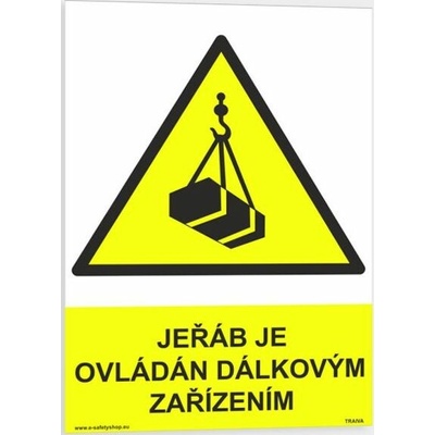 Traiva s.r.o. Jeřáb je ovládán dálkovým zařízením Verze: Plast 210 x 297 mm (A4) tl. 0.5 mm - Kód: 03636