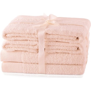 Restilo Светлорозови памучни хавлии и кърпи за баня в комплект от 6 бр. от тери Amari - Restilo (120010892)