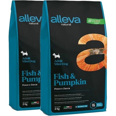 Alleva Natural Adult Mini Fish and Pumpkin 2 x 12 kg