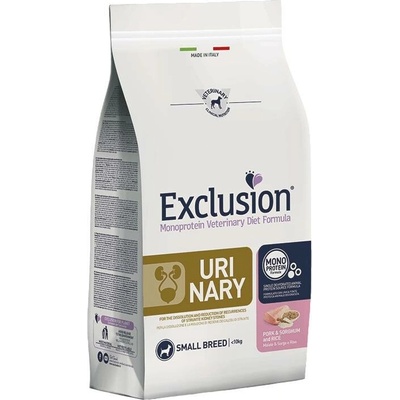 Exclusion Monoprotein Vet Diet Urinary Small Breed >10 kg vepřové maso čirok a rýže 2 kg