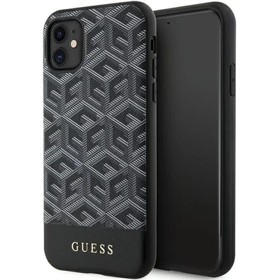 GUESS GUHMN61HGCFSEK iPhone 11 / Xr 6, 1" черен твърд калъф GCube ивици MagSafe (GUHMN61HGCFSEK)