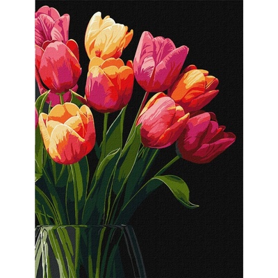 Ideyka Maľovanie podľa čísel Vôňa tulipánov art_selena_ua 30 x 40 cm